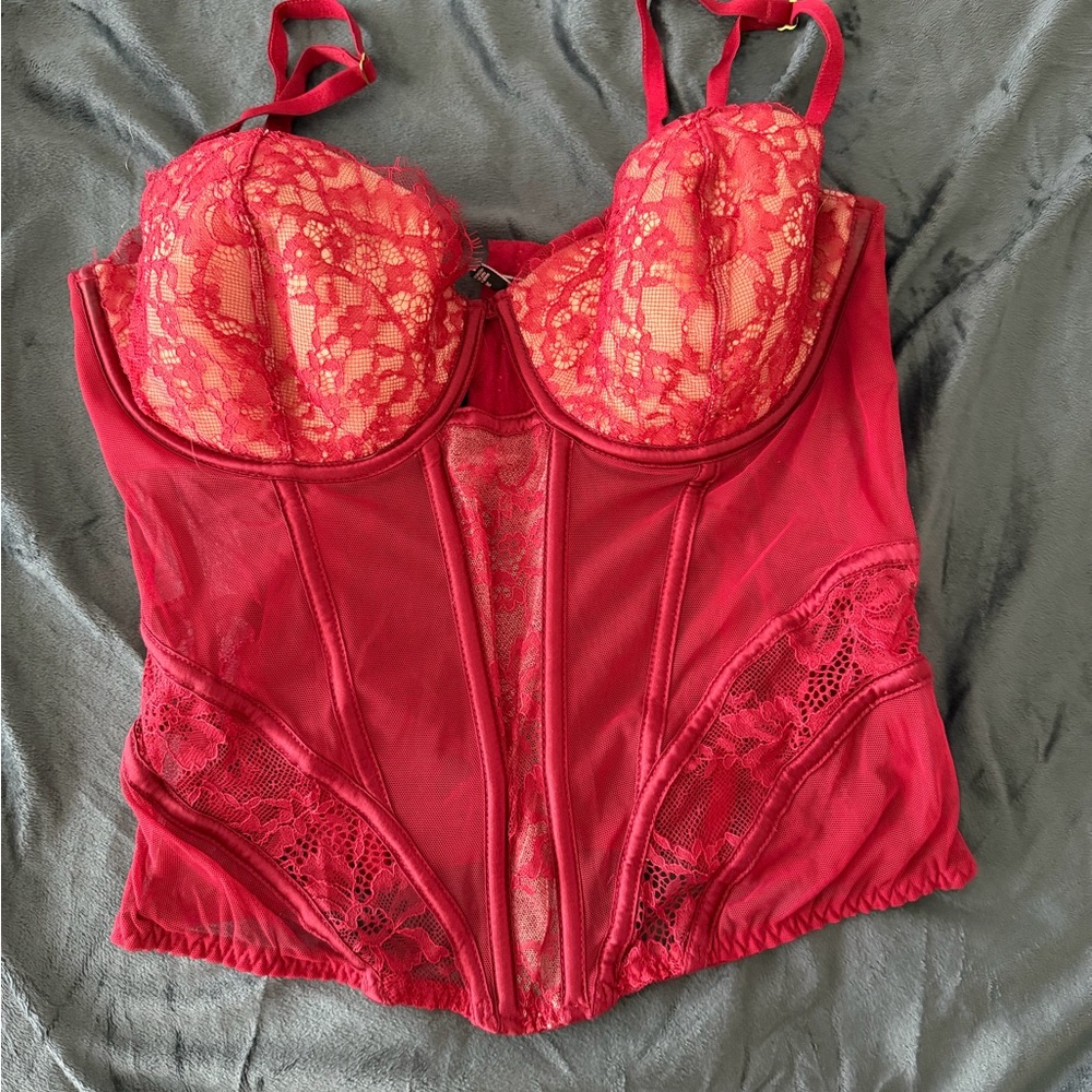 Women’s 36D Victoria's Secret Red Lace Corset